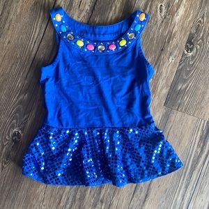 Girls peplum tank top
